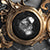 wallpaper non-woven neo-baroque black gold ornament marble