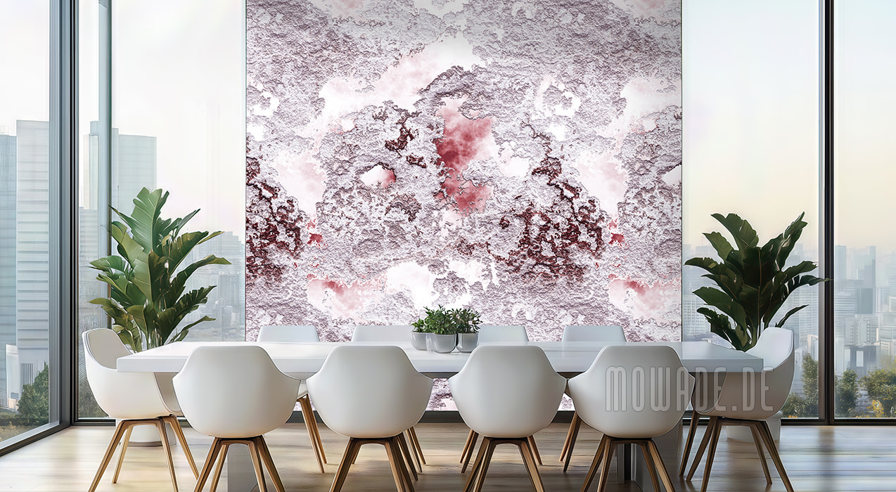 moderne vliestapete weiss rot abstrakte struktur